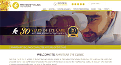 Desktop Screenshot of amritsareyeclinic.com