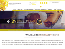 Tablet Screenshot of amritsareyeclinic.com